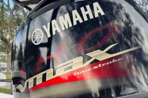 Slide: The Image of Yamaha VMAX four-stroke engine on 2025 Action Craft 17 Flats boat. - 70