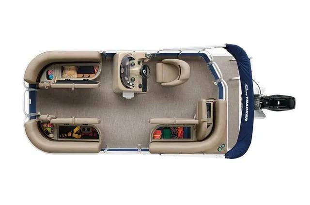 Slide: The Image of Sun Tracker Party Barge 18 DLX 2020 - 7