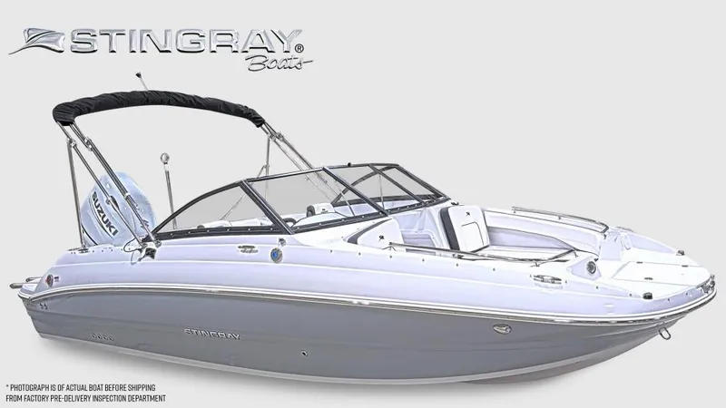 Slide: The Image of 2025 Stingray 201 DC boat with sleek design and modern features. - 3