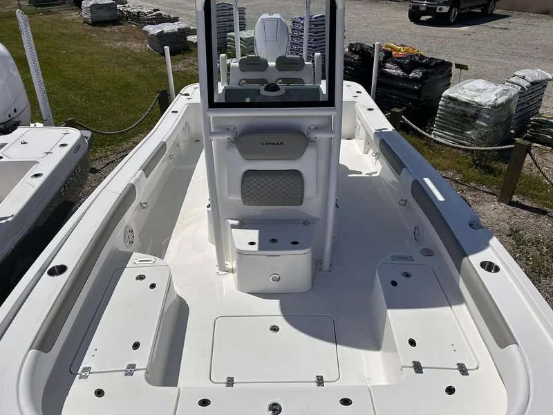 Slide: The Image of 2025 Caymas 28 HB boat interior, featuring spacious deck and modern design. - 4