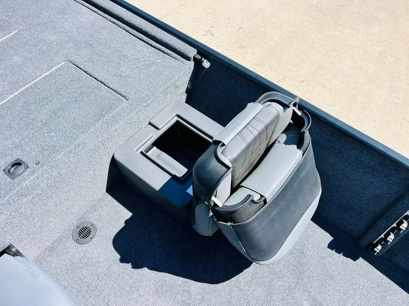 Slide: The Image of 2025 Tracker Bass Tracker Classic XL boat seat with storage compartment. - 13