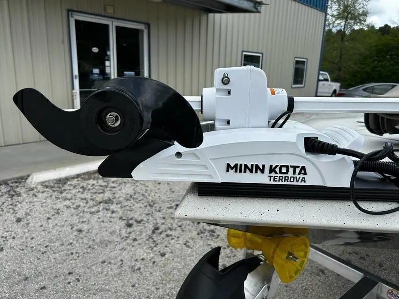 Slide: The Image of Minn Kota Terrova trolling motor on 2025 Xpress H20 BAY boat. - 8