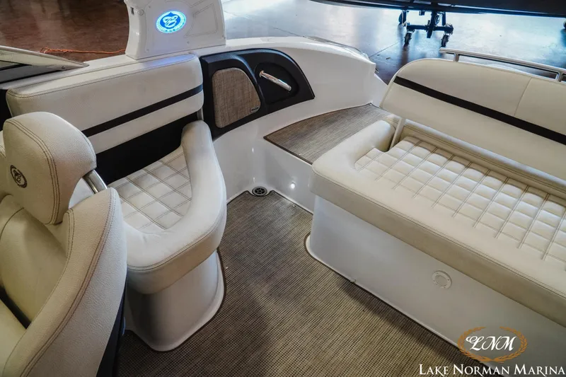 Slide: The Image of Interior of 2020 Cobalt R3 boat with luxurious seating at Lake Norman Marina. - 20