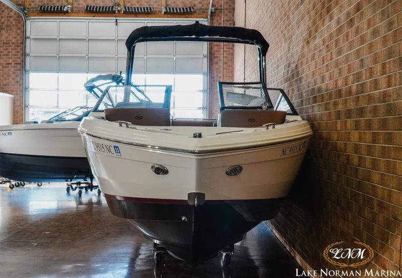 Slide: The Image of 2024 Cobalt R4 boat in marina storage, Lake Norman Marina. - 4