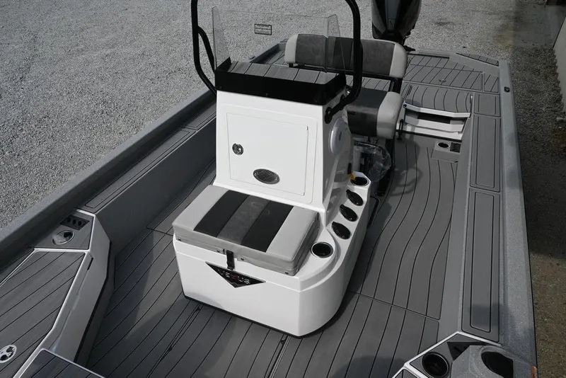 Slide: The Image of 2025 Vexus ACX2210 boat interior with sleek seating and modern design. - 3