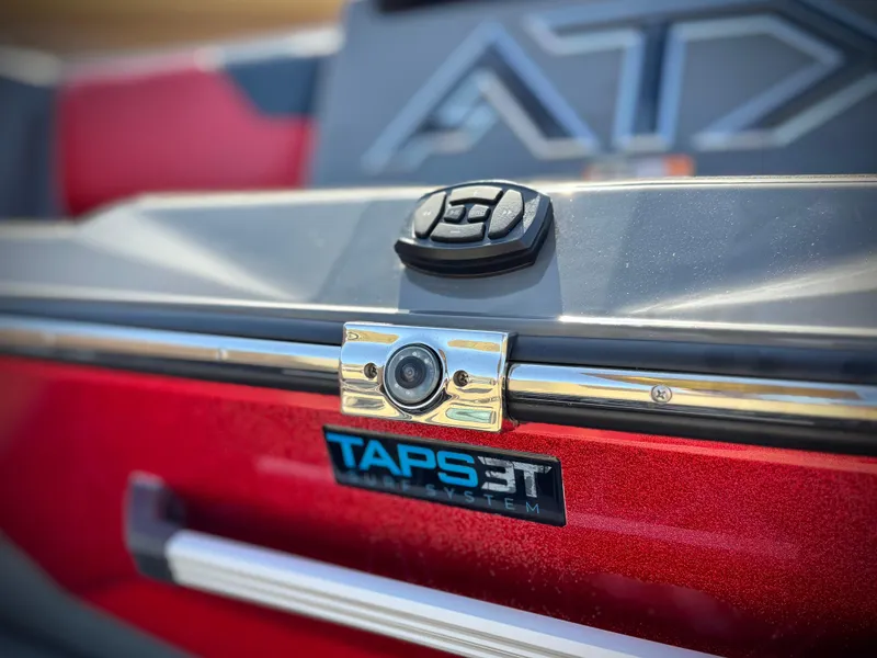 Slide: The Image of 2022 Tigé ATX 24 Type s boat with TAPS 3T system, close-up view. - 7