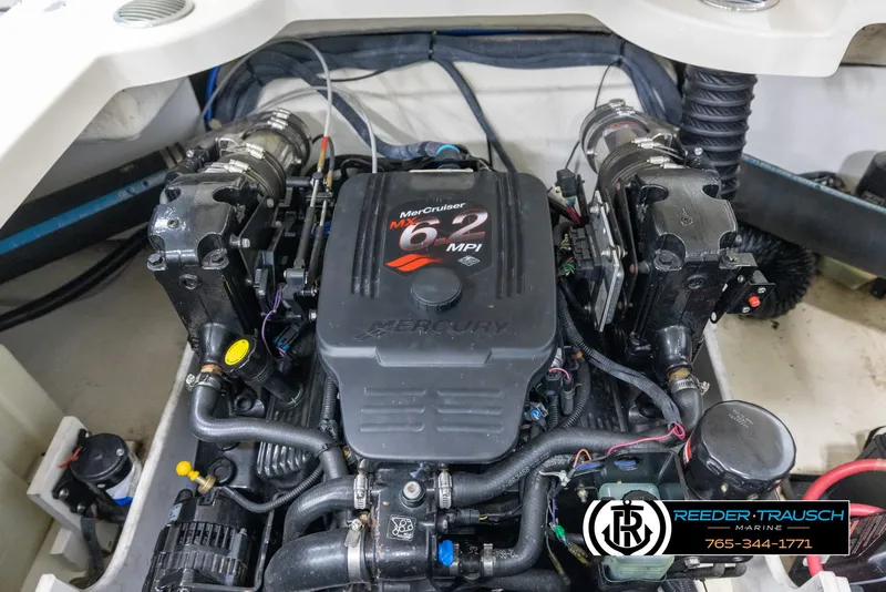 Slide: The Image of 2007 Monterey 234 FS engine, featuring a powerful MerCruiser 6.2 MPI motor. - 46