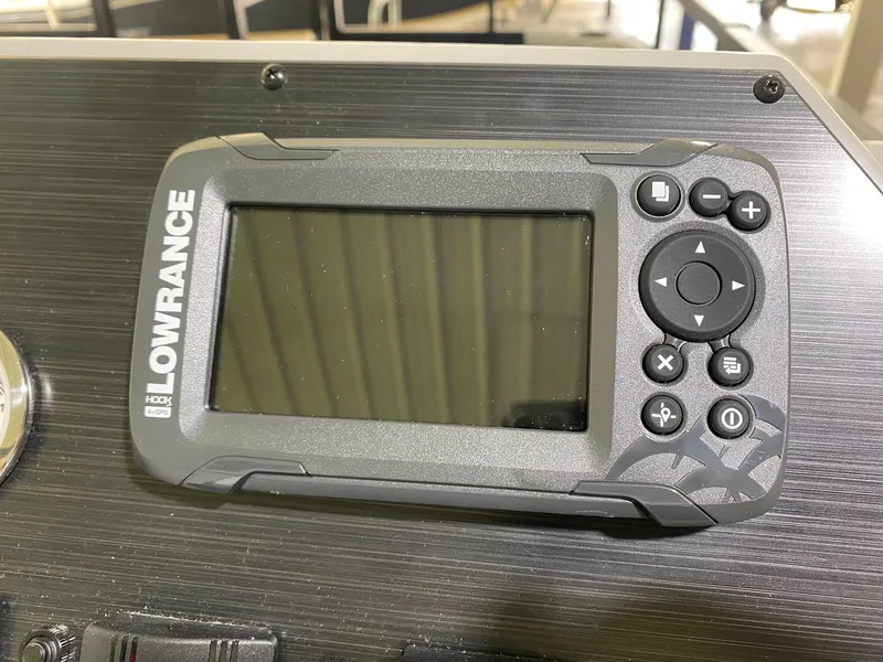 Slide: The Image of Lowrance fish finder on 2022 Viaggio Del Mar 18 Fish boat dashboard. - 12