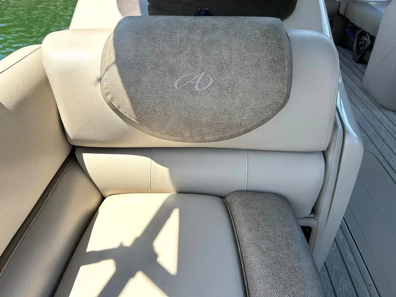 Slide: The Image of Luxurious seating on 2020 Avalon Catalina 2585 VRB boat with elegant upholstery. - 23