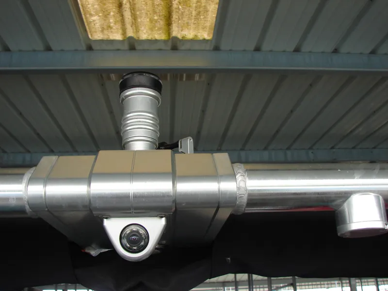 Slide: The Image of 2021 MasterCraft XStar boat tower with mounted camera and speaker. - 32