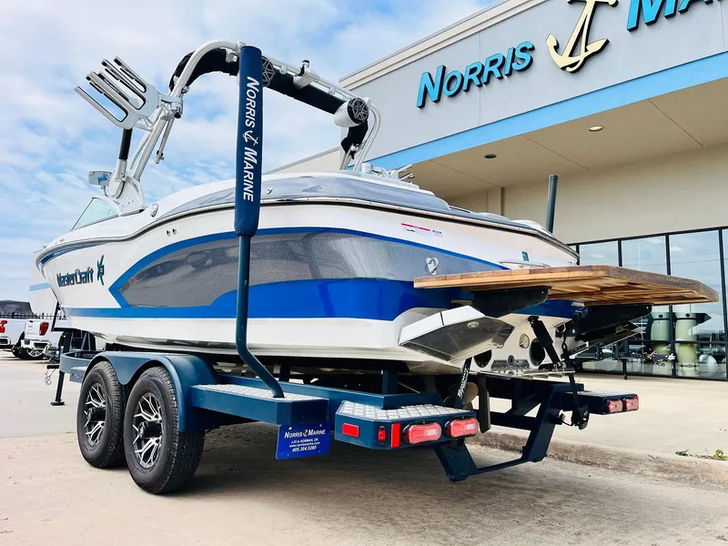 Slide: The Image of 2016 MasterCraft X30 boat on trailer at Norris Marine dealership. - 7