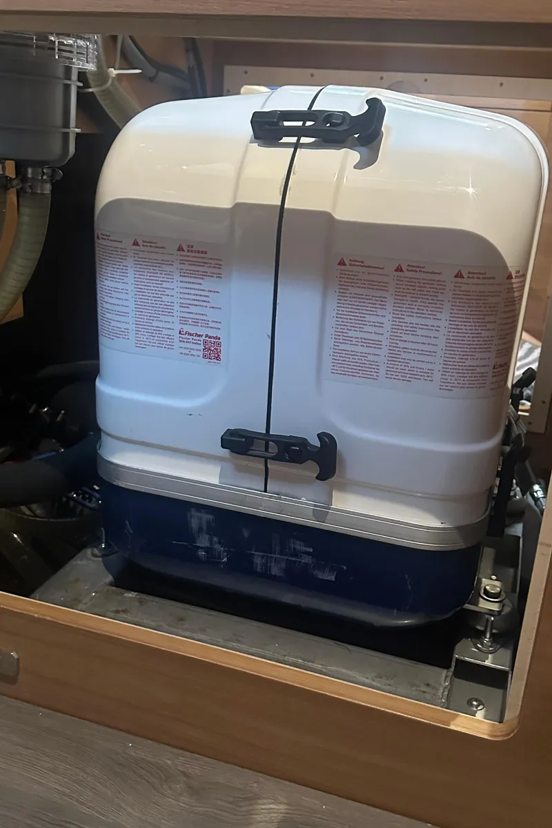 Slide: The Image of Water heater in 2022 Elan Impression 50.1 yacht interior. - 16
