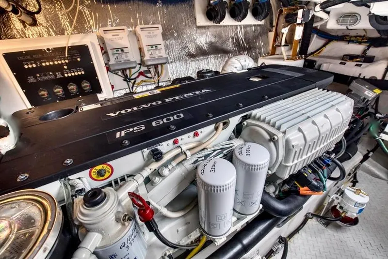Slide: The Image of Engine room of 2018 Cruisers 45 Cantius with Volvo Penta IPS 600 engine. - 60