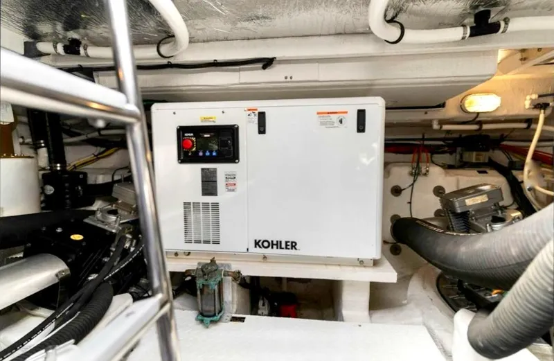 Slide: The Image of Engine room of 2018 Cruisers 45 Cantius with Kohler generator. - 62