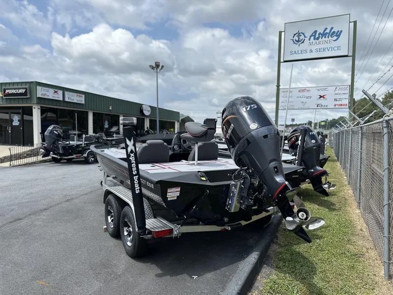 Slide: The Image of 2025 Xpress Hyper-Lift Bass Series boat at Ashley Marine Sales & Service. - 3