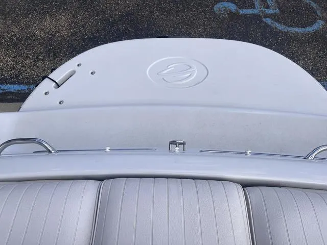 Slide: The Image of 2013 Crownline 18 SS boat stern with logo and seating. - 7