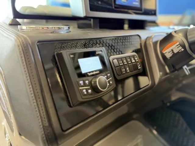 Slide: The Image of Control panel of 2025 Bennington 22ML Cruise boat with modern audio system. - 33