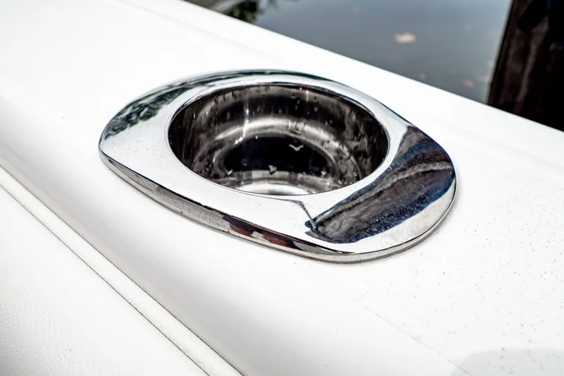 Slide: The Image of Stainless steel cup holder on 2018 Intrepid 327 Center Console boat. - 45