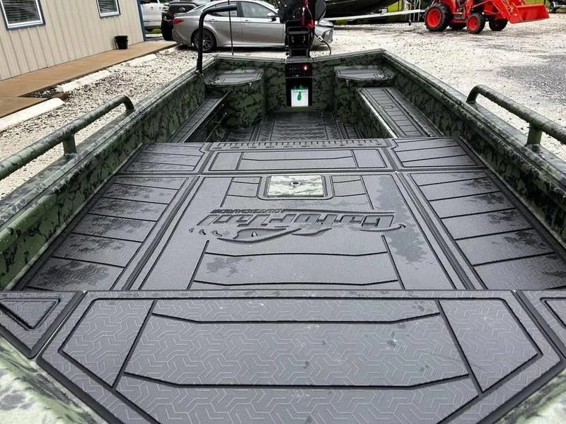 Slide: The Image of 2025 Gator Tail 1750 MID DECK SAVAGE boat with spacious interior and durable flooring. - 15