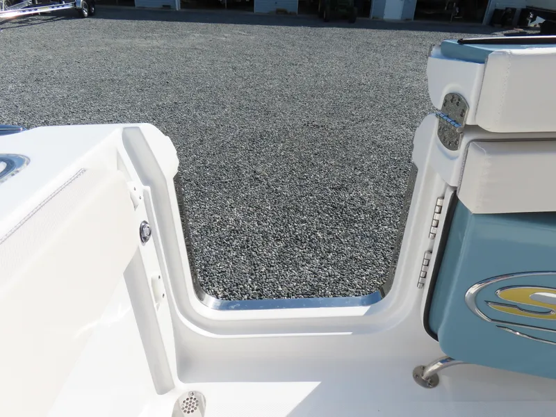 Slide: The Image of 2024 Sea Hunt Gamefish 25 boat interior, featuring a sleek design and comfortable seating. - 42