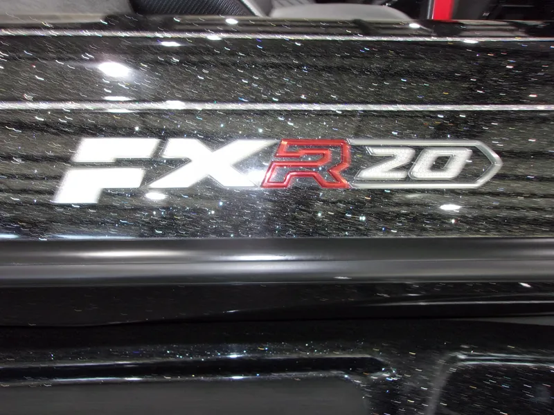 Slide: The Image of 2025 Skeeter FXR-20 Pro logo on a sleek, metallic surface. - 21