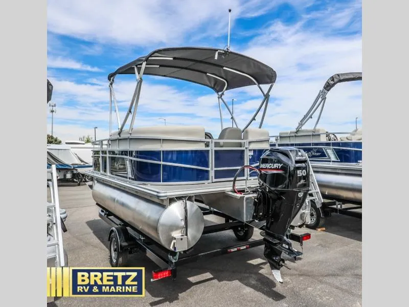 Slide: The Image of 2025 Vista Fish 18 pontoon boat with Mercury 50 engine at Bretz RV & Marine. - 5