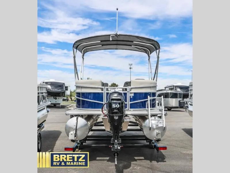 Slide: The Image of 2025 Vista Fish 18 pontoon boat with Mercury 50 engine at Bretz RV & Marine. - 6