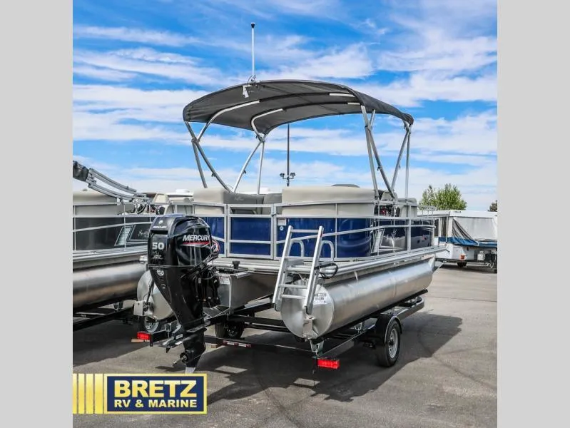 Slide: The Image of 2025 Vista Fish 18 pontoon boat with Mercury engine at Bretz RV & Marine. - 7