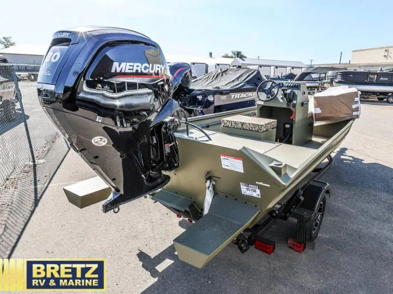 Slide: The Image of 2025 Roughneck RX1860 Tunnel Jet boat with Mercury engine at Bretz RV & Marine dealership. - 4