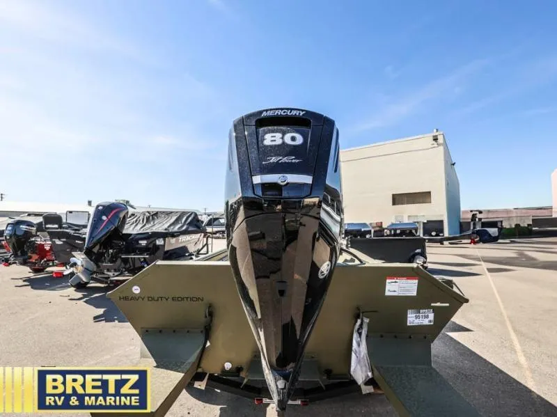 Slide: The Image of 2025 Roughneck RX1860 Tunnel Jet boat with Mercury 80 engine at Bretz RV & Marine. - 5