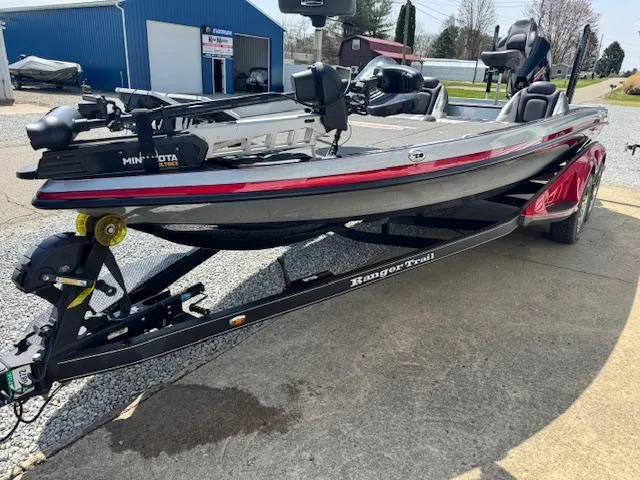Slide: The Image of 2020 Ranger Z520C Ranger Cup Equipped boat on trailer, parked outdoors. - 10