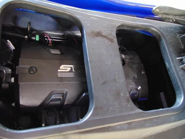 Slide: The Image of 2024 Yamaha Waverunner GP SVHO engine compartment, showcasing internal components and design. - 10