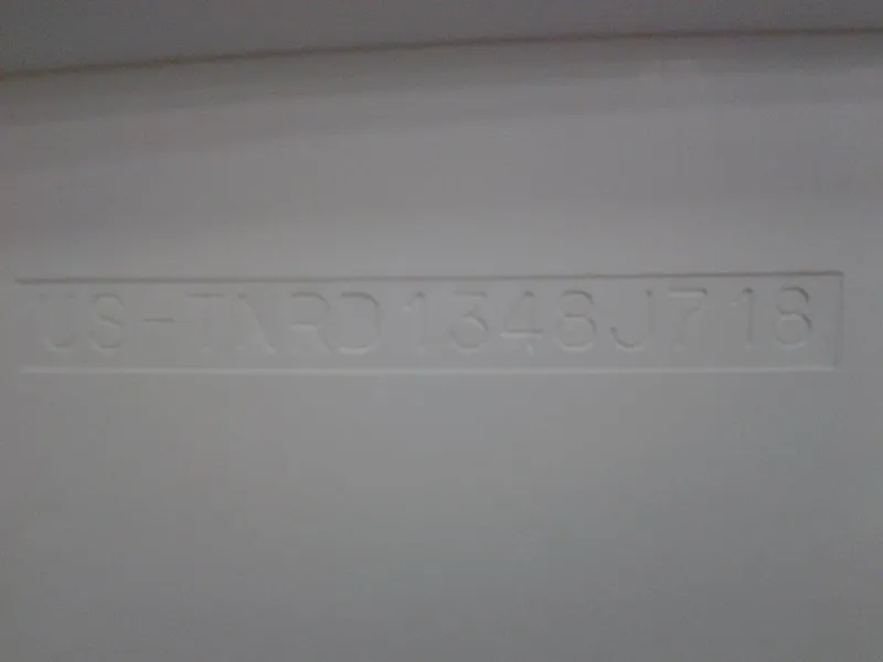 Slide: The Image of Hull identification number on a 2018 Formula 310 Bowrider boat. - 4