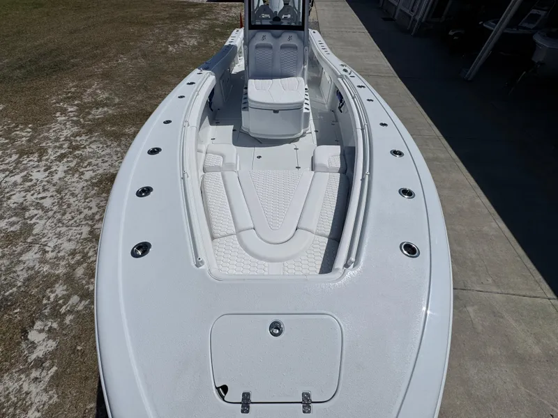 Slide: The Image of 2025 Yellowfin 36 Offshore boat, spacious deck, sleek design, ideal for fishing and cruising. - 25