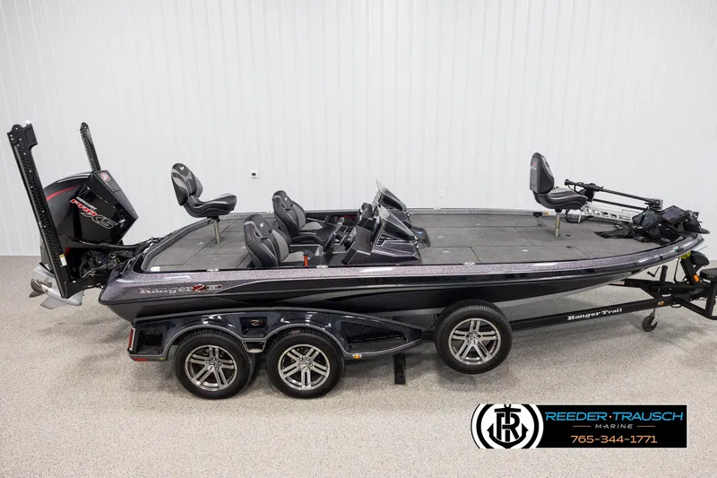 The Image of 2023 Ranger Z 521R bass boat with sleek design and modern features. - 1