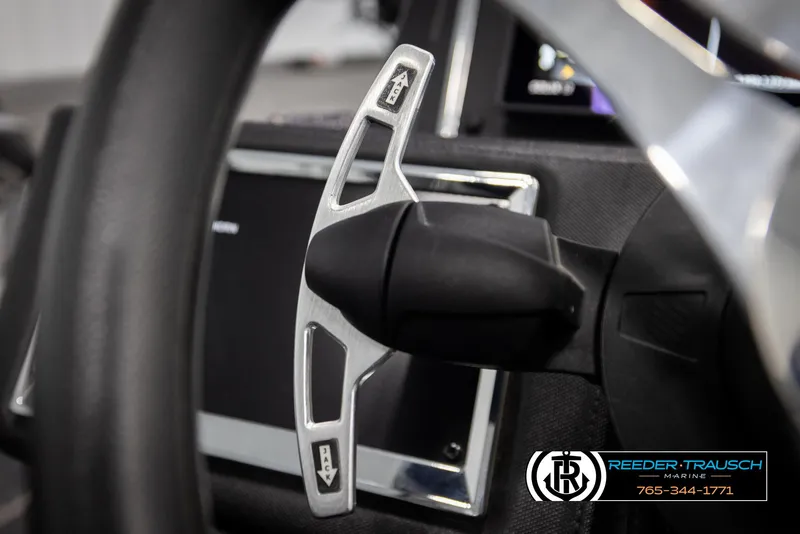 Slide: The Image of Close-up of 2023 Ranger Z 521R steering wheel with paddle shifter. - 34