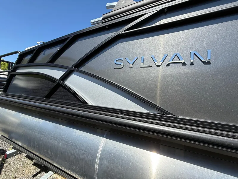The Image of 2025 Sylvan L-3 CLZ pontoon boat, sleek design, close-up view. - 0