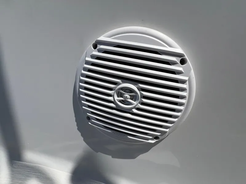 Slide: The Image of White speaker on 2013 Sportsman Masters 227 Bay Boat. - 20