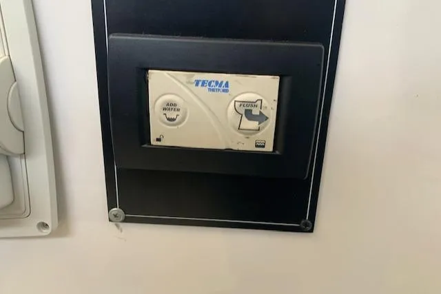 Slide: The Image of Control panel for Tecma toilet system on 2017 Monterey 378 SE boat. - 31