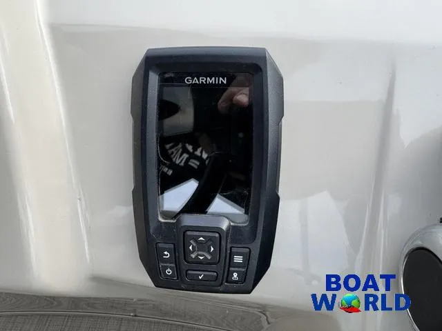Slide: The Image of Garmin device on 2017 Bennington 21SSX Pontoon, displayed at Boat World. - 17