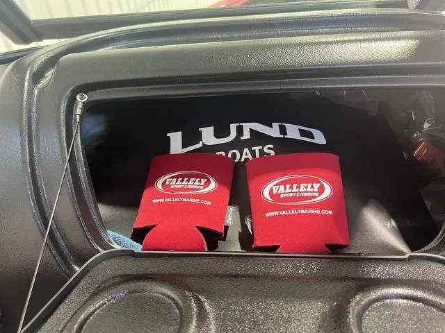 Slide: The Image of 2024 Lund 2025 Impact XS Sport boat interior with Vallley Sport Marine accessories. - 16