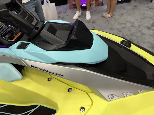 Slide: The Image of 2025 Yamaha WaveRunner JetBlaster Pro 3-Up, vibrant design, showcased at an event. - 15