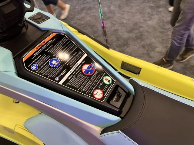 Slide: The Image of 2025 Yamaha WaveRunner JetBlaster Pro 3-Up dashboard with safety instructions and controls. - 30