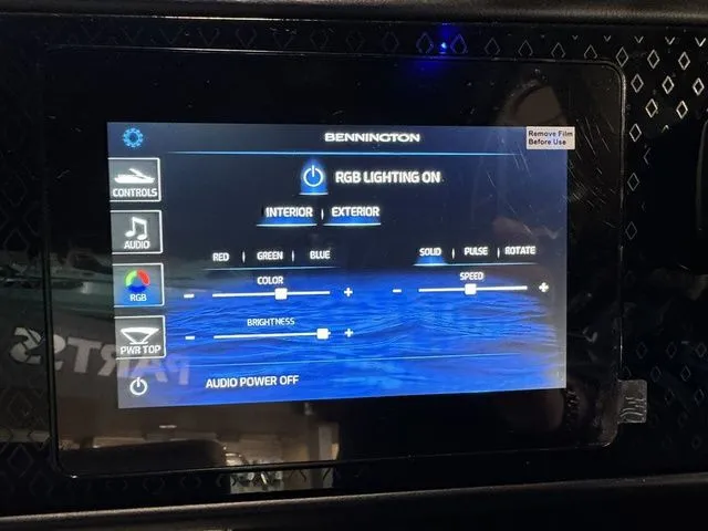 Slide: The Image of Bennington 24MSBSE Tritoon Pontoon 2025 - 14