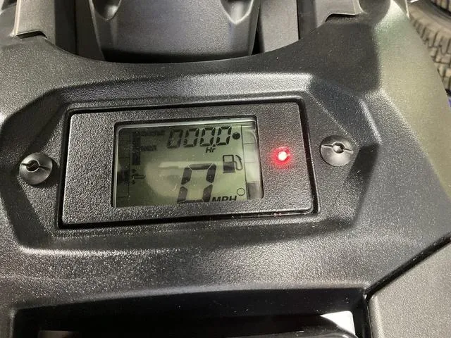 Slide: The Image of 2024 Yamaha Waverunner Jetblaster dashboard displaying speedometer and digital indicators. - 9