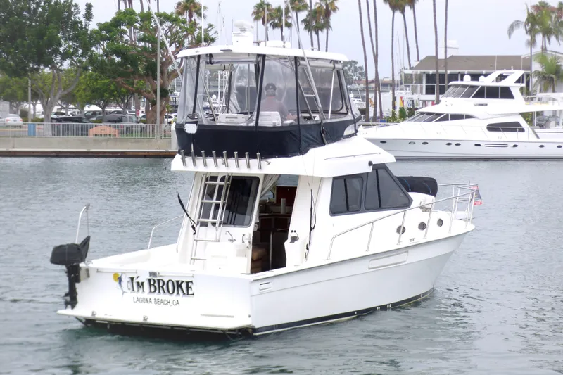 Slide: The Image of 2003 Mediterranean 38 Convertible yacht in marina, Laguna Beach, CA. - 7