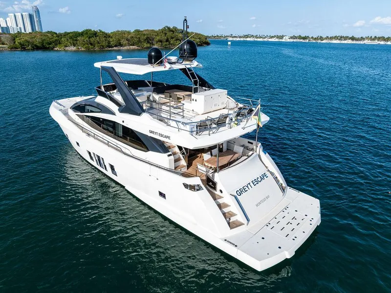 Slide: The Image of Luxurious 2013 Astondoa 72 GLX yacht cruising on serene blue waters. - 21