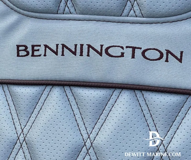 Slide: The Image of Quilted seat detail of 2023 Bennington Marine 25RFBST boat. - 13