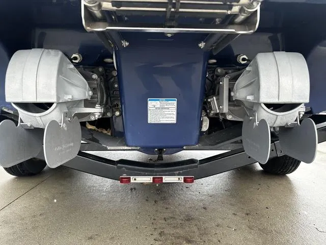 Slide: The Image of Rear view of a 2012 Yamaha Boats 212X jet propulsion system. - 6