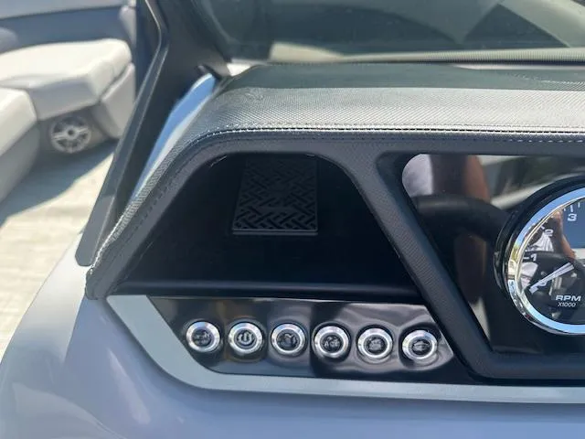 Slide: The Image of Dashboard of 2024 Viaggio V 20 U with control buttons and RPM gauge. - 5
